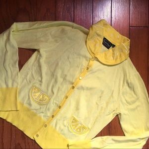 Voodoo Vixen Sasha Lemon Cardigan